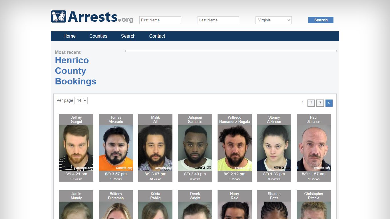 Henrico County Arrests and Inmate Search